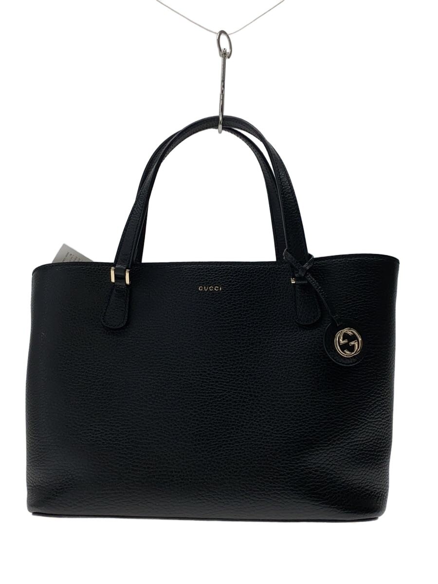 【中古】GUCCI◆トートバッグ/レザー/BLK/無地【バッグ】｜2ｎｄ STREET 店