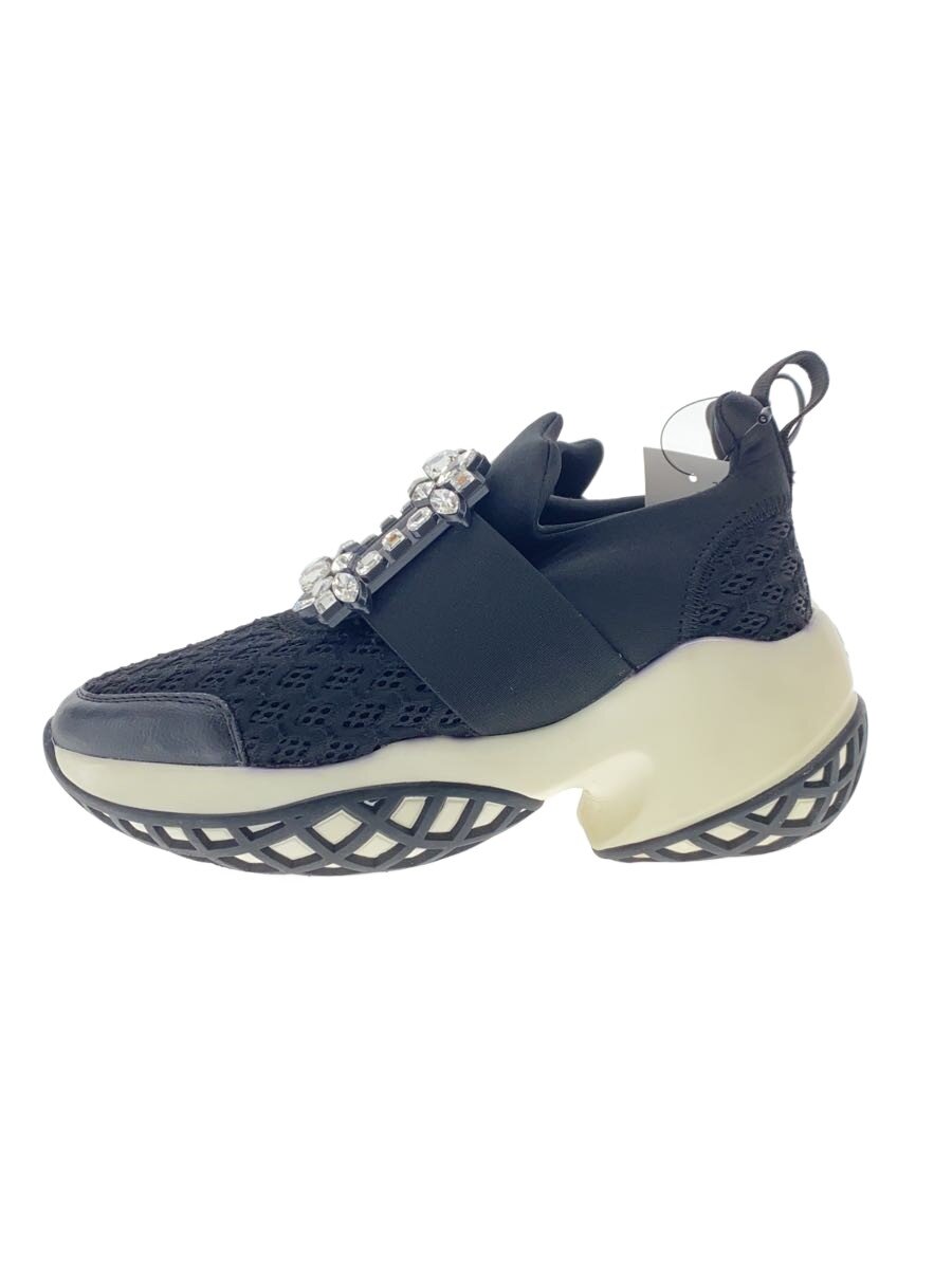 【中古】Roger Vivier◆スニーカー/VIV RUN STRASS BUCKLE/35/BLK/RVW50624180KOTB999【シューズ】