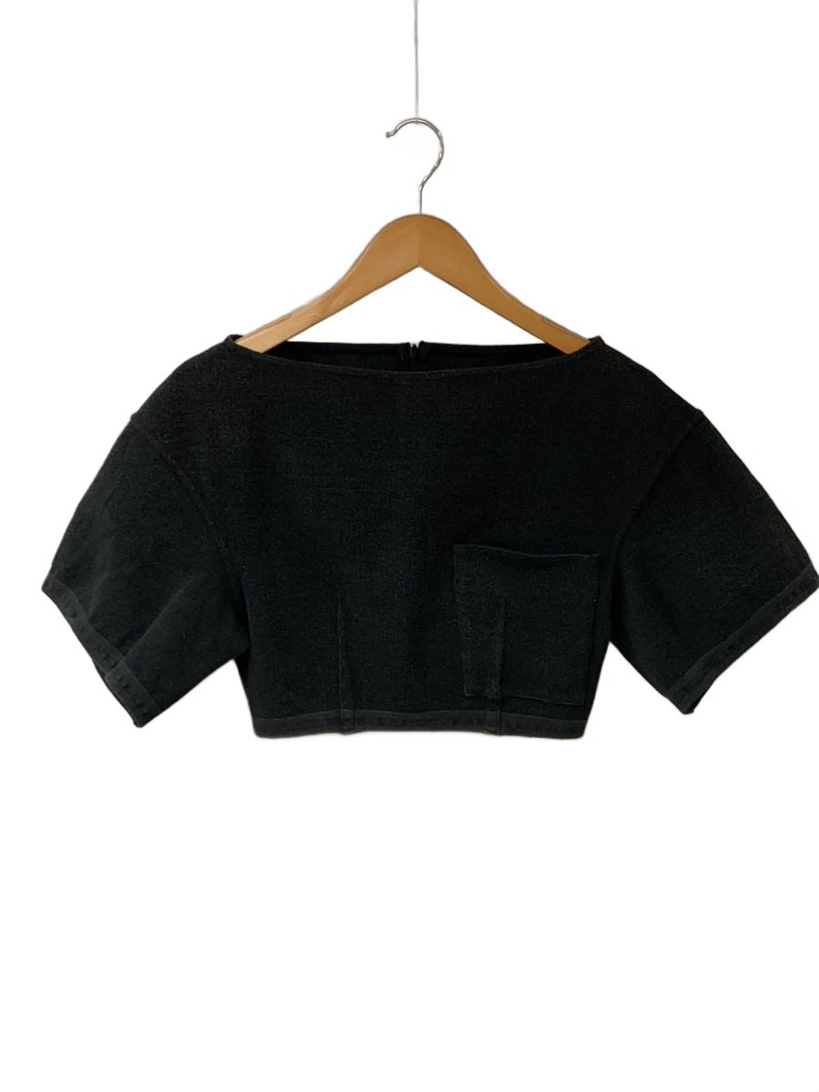 【中古】FUMIKA UCHIDA◆MILANO RIB CROPPED TOP/トップス/M/綿織物/BLK//【レディース御召しもの】