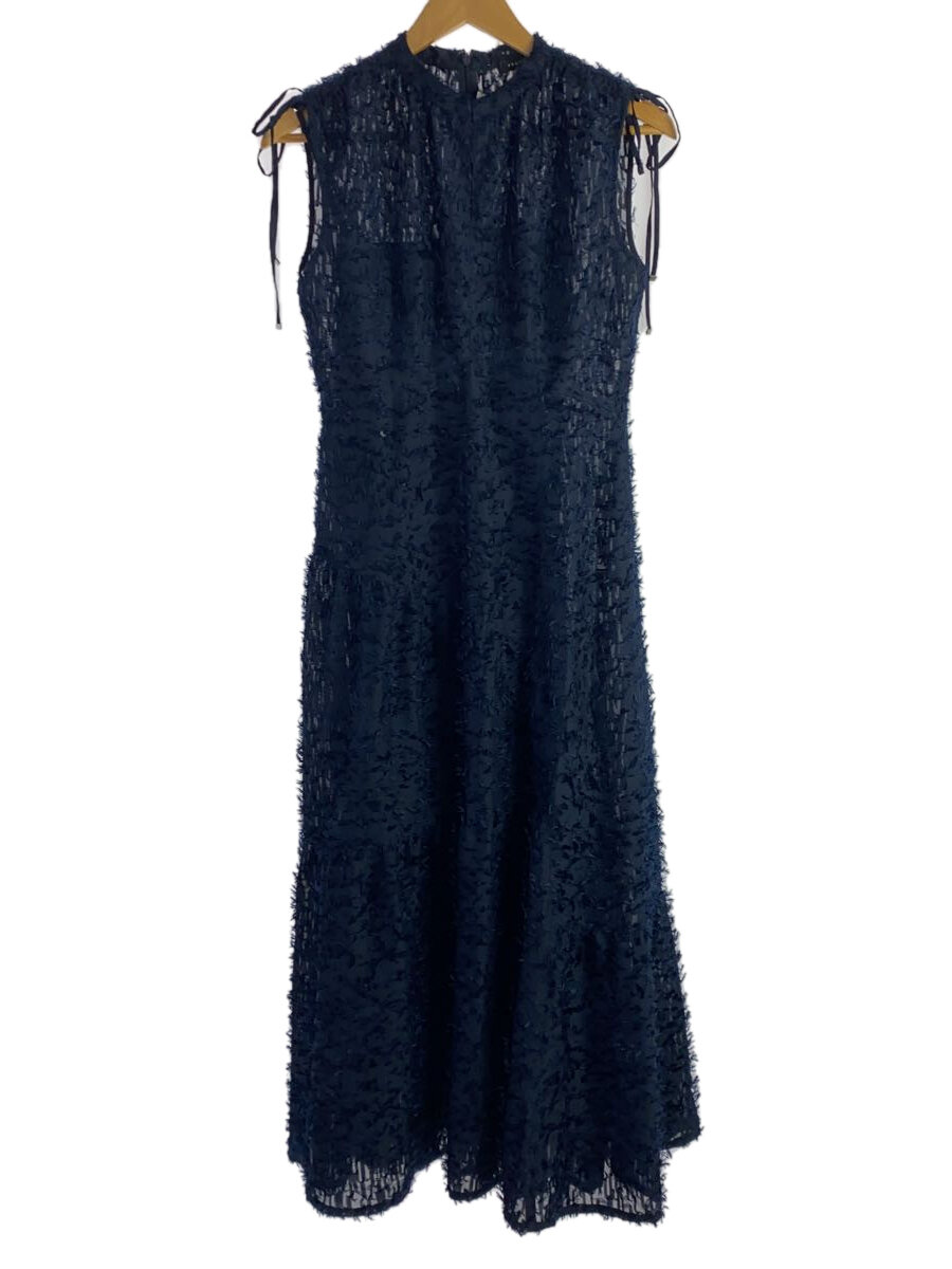 【中古】FRAY I.D◆25SS/フリンジジャガードティアーノースリーブワンピース/1/ポリエステル/NVY/FWFO252011/? NULL ?【レディースウェア】|2nd STREET 店