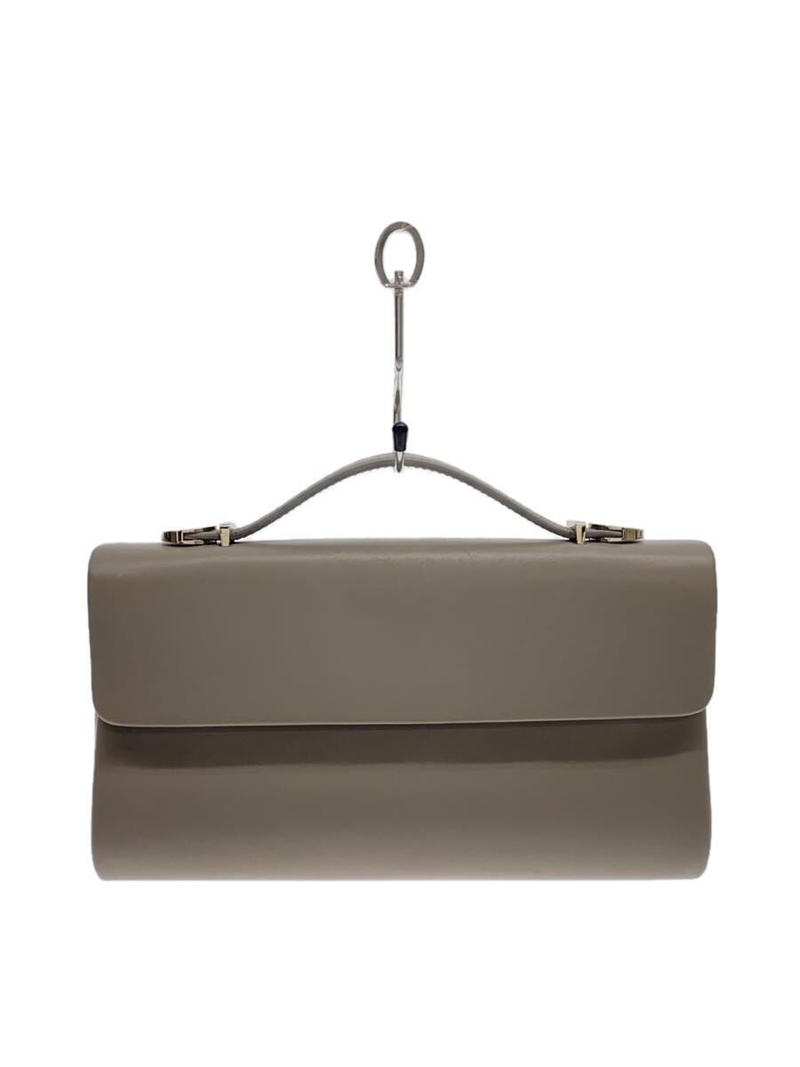 【中古】TIFFANY\u0026Co.◆クラッチペダル御徒面子/ハンドバック/なめし革/BEG/無地【御徒面子】