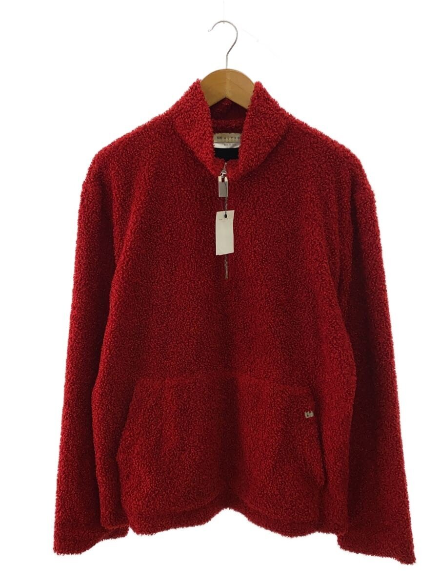 【中古】1017 ALYX 9SM(ALYX)◆ハーフジップ トレーナー/ボア/汗水/XL/ポリエステル/RED【メンズウェア】
