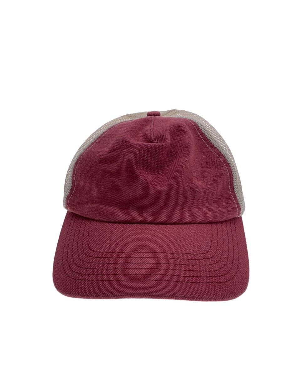 【中古】STUSSY◆GHOST LOGO TRUCKER/旗がしら/FREE/綿織物/赤いこと/メンズ/1311207//【服飾雑貨他】