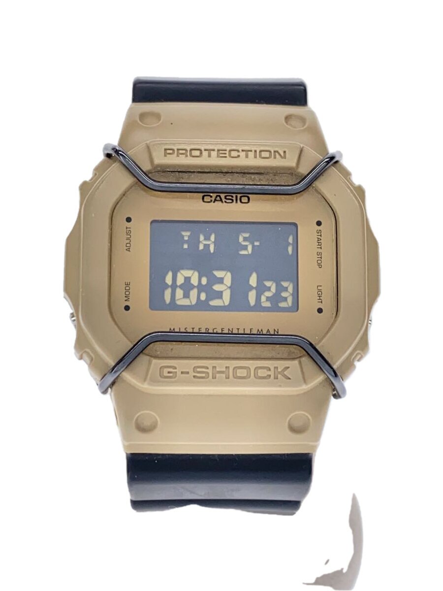 【中古】CASIO◆石英ウオッチ/デジタル/天然ゴム/CML/BLK/DW-5600VT【服飾雑貨他】