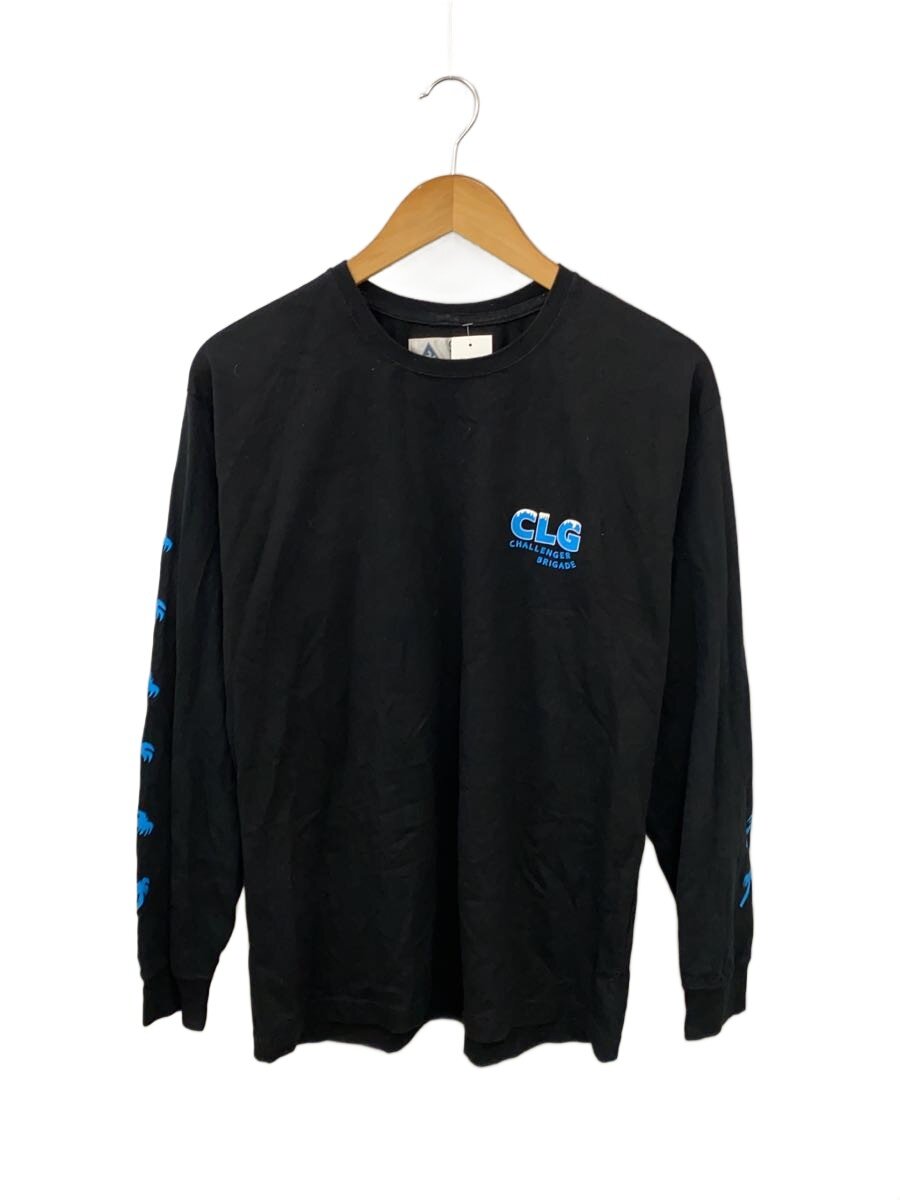 【中古】CHALLENGER◆BRIGADE/長袖プルオーバー/M/綿織物/BLK【メンズウェア】