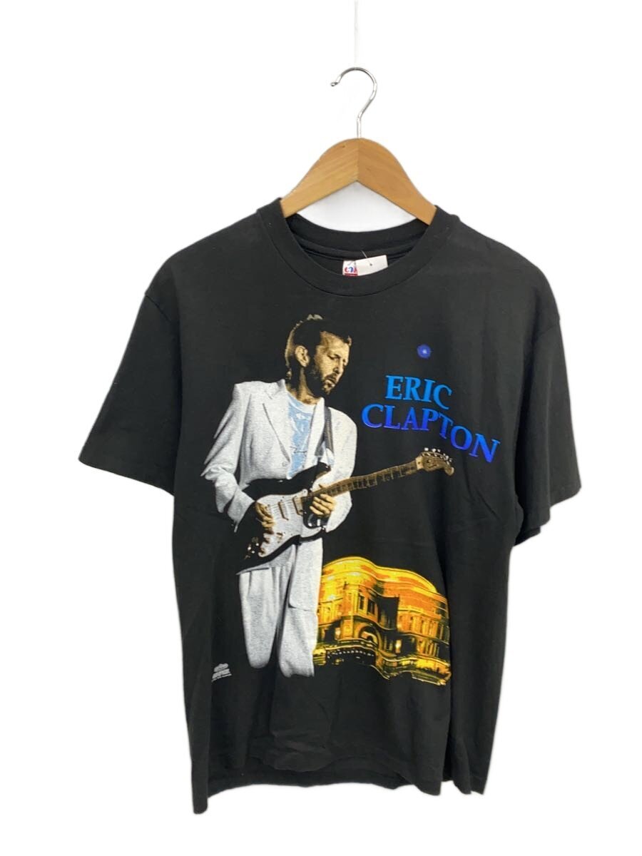 【中古】Hanes◆ERIC CLAPTON/1983/エリッククラプトン/プルオーバー/L/綿織物/BLK【メンズウェア】