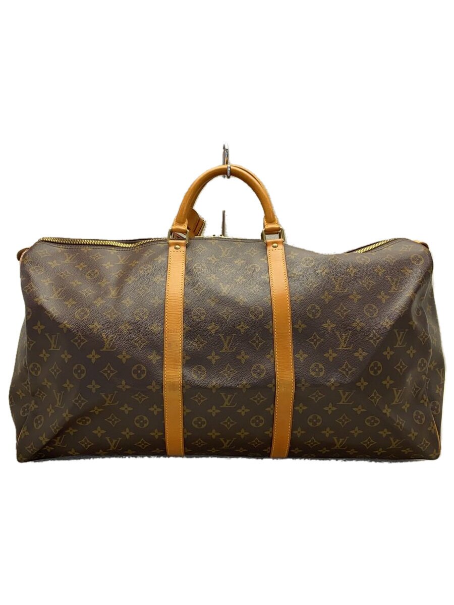 【中古】LOUIS VUITTON◆キーポル・バンドリエール60_モノグラム・帆布_BRW/PVC/BRW【御徒面子】