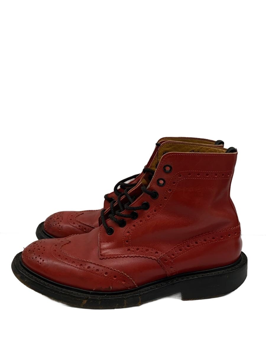 【中古】Tricker’s◆ブーツ/--/RED【シューズ】