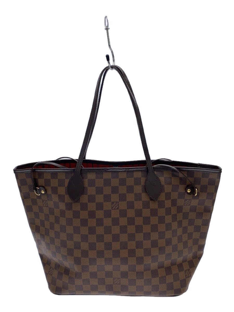 【中古】LOUIS VUITTON◆3)ネヴァーフルMM_モノグラム・帆布/なめし革/BRW/総柄【御徒面子】
