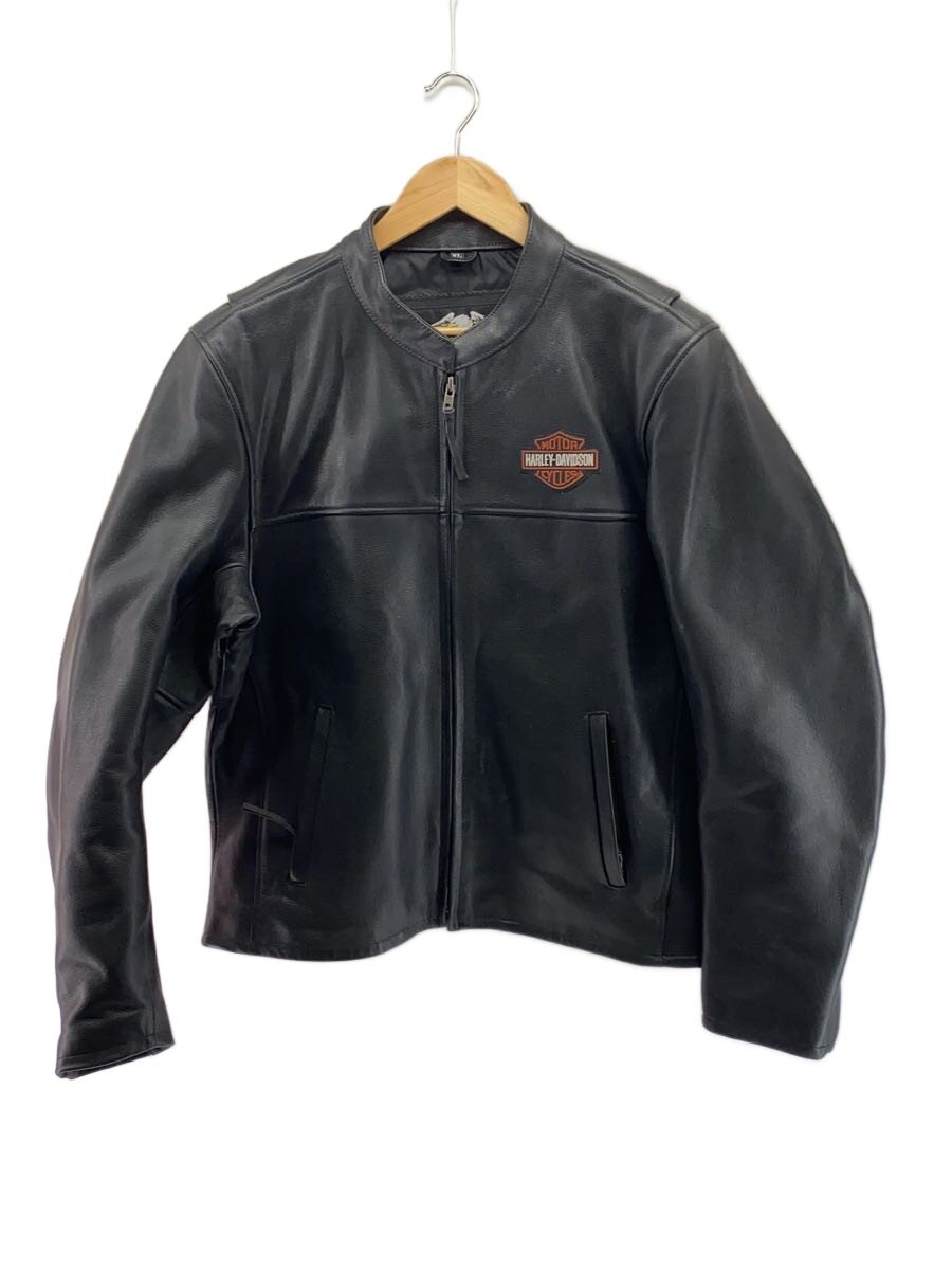 【中古】HARLEY DAVIDSON◆シングルライダースジャケット/XL/レザー/BLK【メンズウェア】|2nd STREET 店