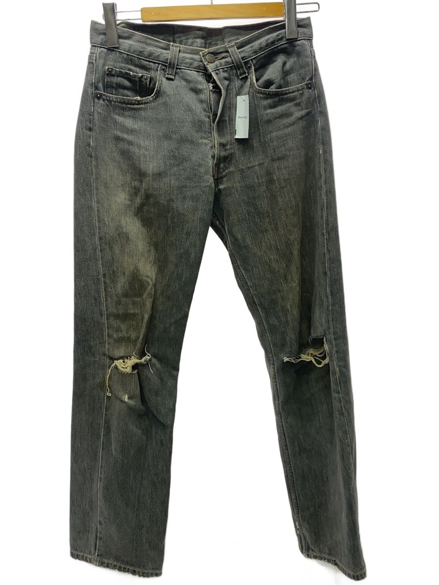 【中古】Levi’s◆下つ方/29/ジーンズ/BLK/無地/名取り草裏283/501/先染め/不都合有【メンズウェア】