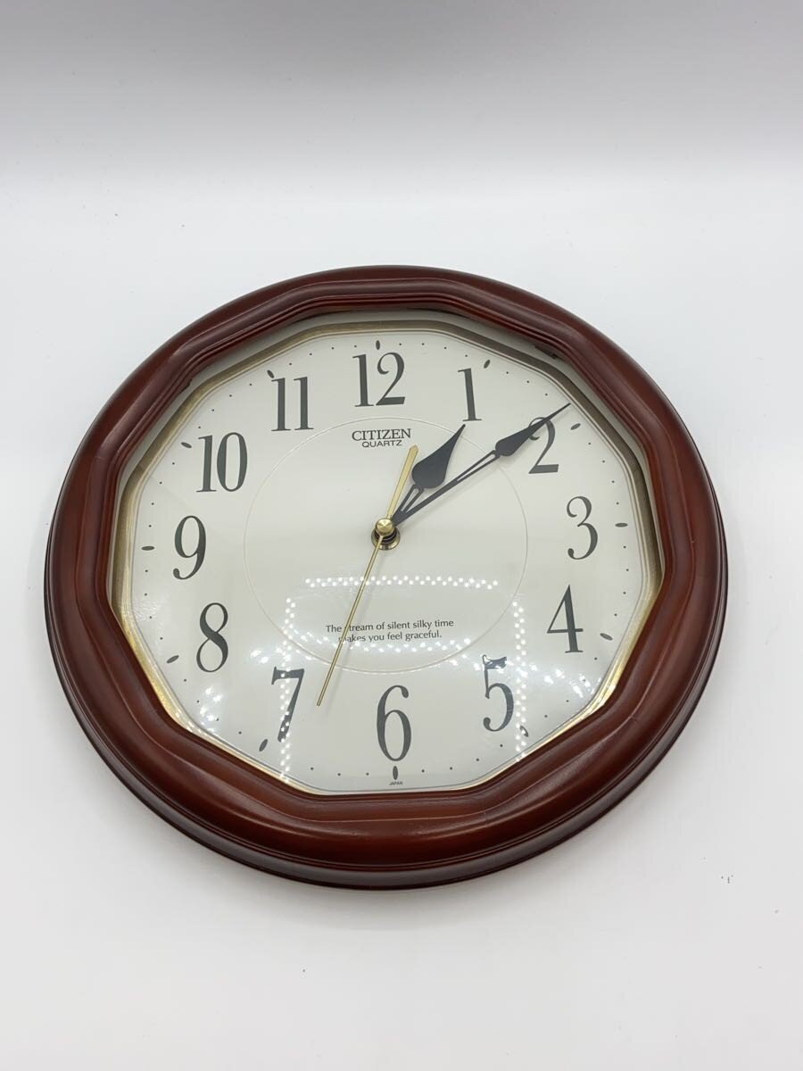 【中古】CITIZEN◆時計/アナログ/BRW【インテリア小物・日用雑貨】