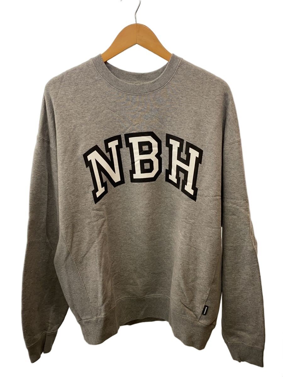 【中古】NEIGHBORHOOD◆カレッジロゴスウェット/L/綿織物/GRY/222TPNH-CSM01/薄墨色/ネイバーフッド///【メンズウェア】