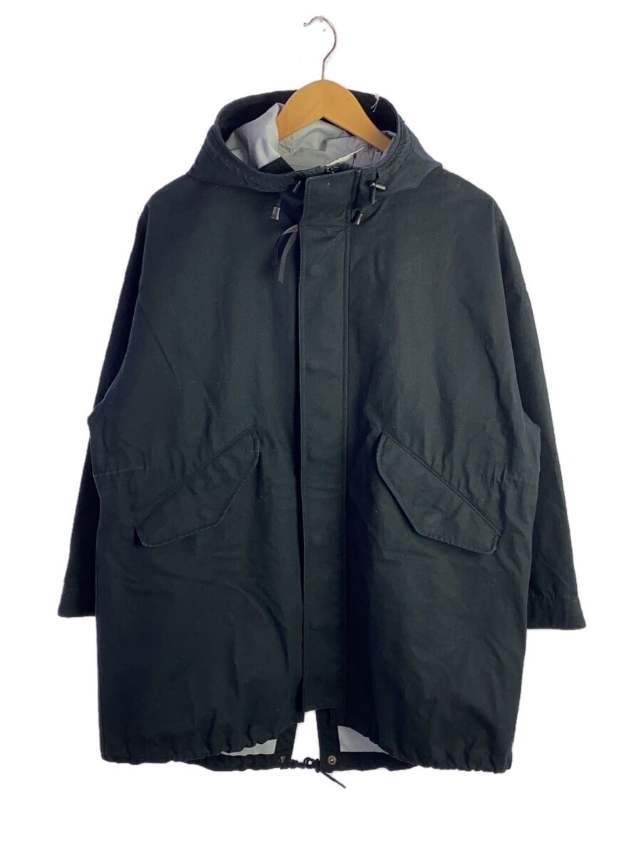 【中古】HYSTERIC GLAMOUR◆モッズコート/S/綿織物/BLK/無地/0161AB02【レディース御召しもの】