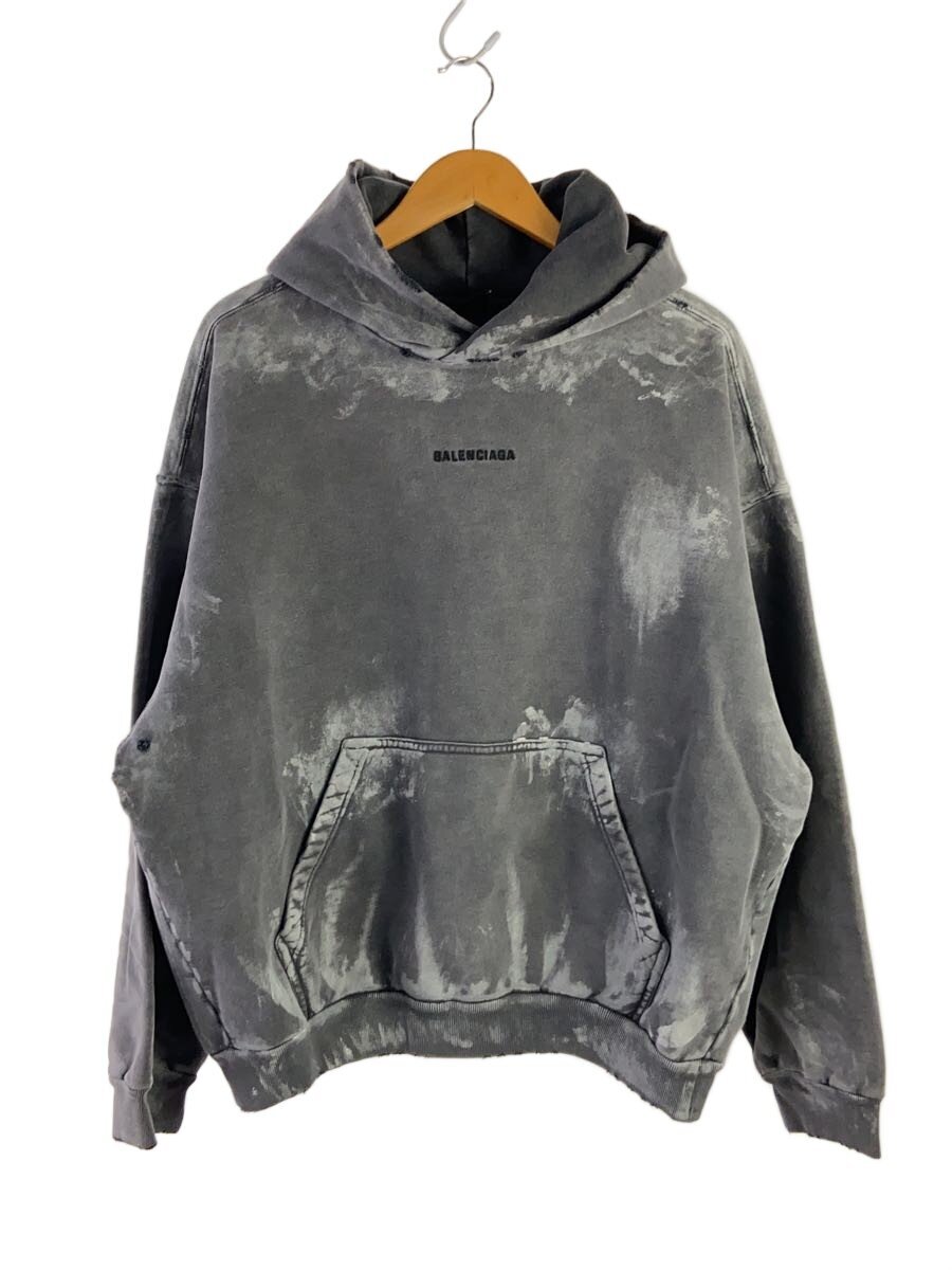 【中古】BALENCIAGA◆パーカー/S/綿織物/GRY/767877//【メンズウェア】