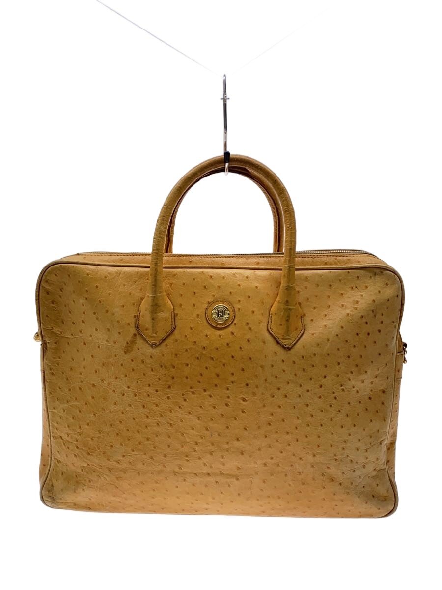 【中古】FENDI◆御徒面子/なめし革/YLW/0913821 101【御徒面子】