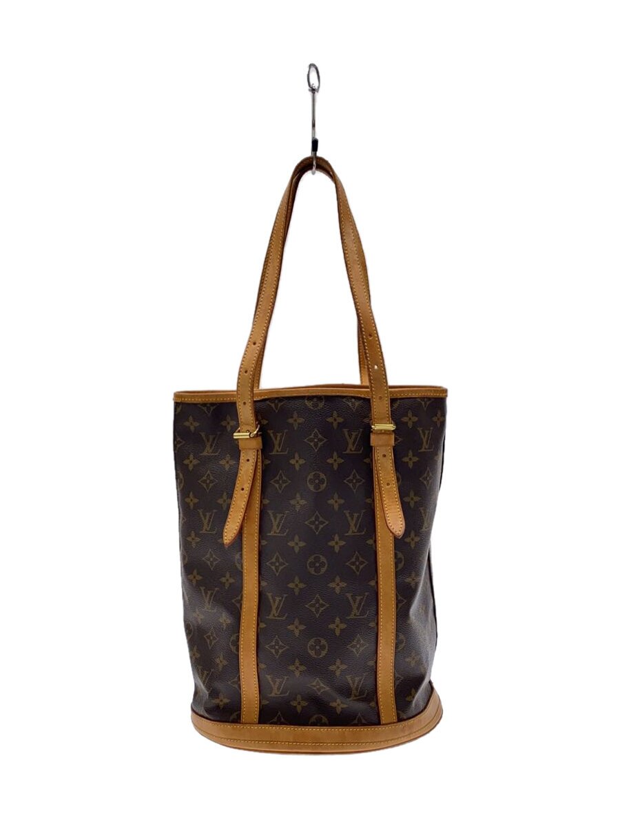 【中古】LOUIS VUITTON◆井戸釣瓶GM_モノグラム・帆布_内側出どころ釣り浮き/縁キズ/M42236【御徒面子】