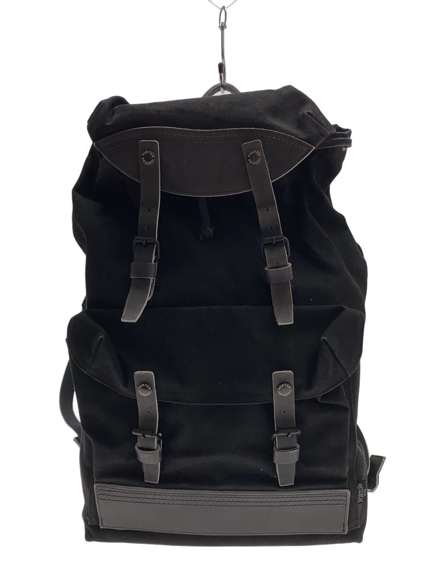 【中古】PORTER◆背嚢/帆布/BLK【御徒面子】