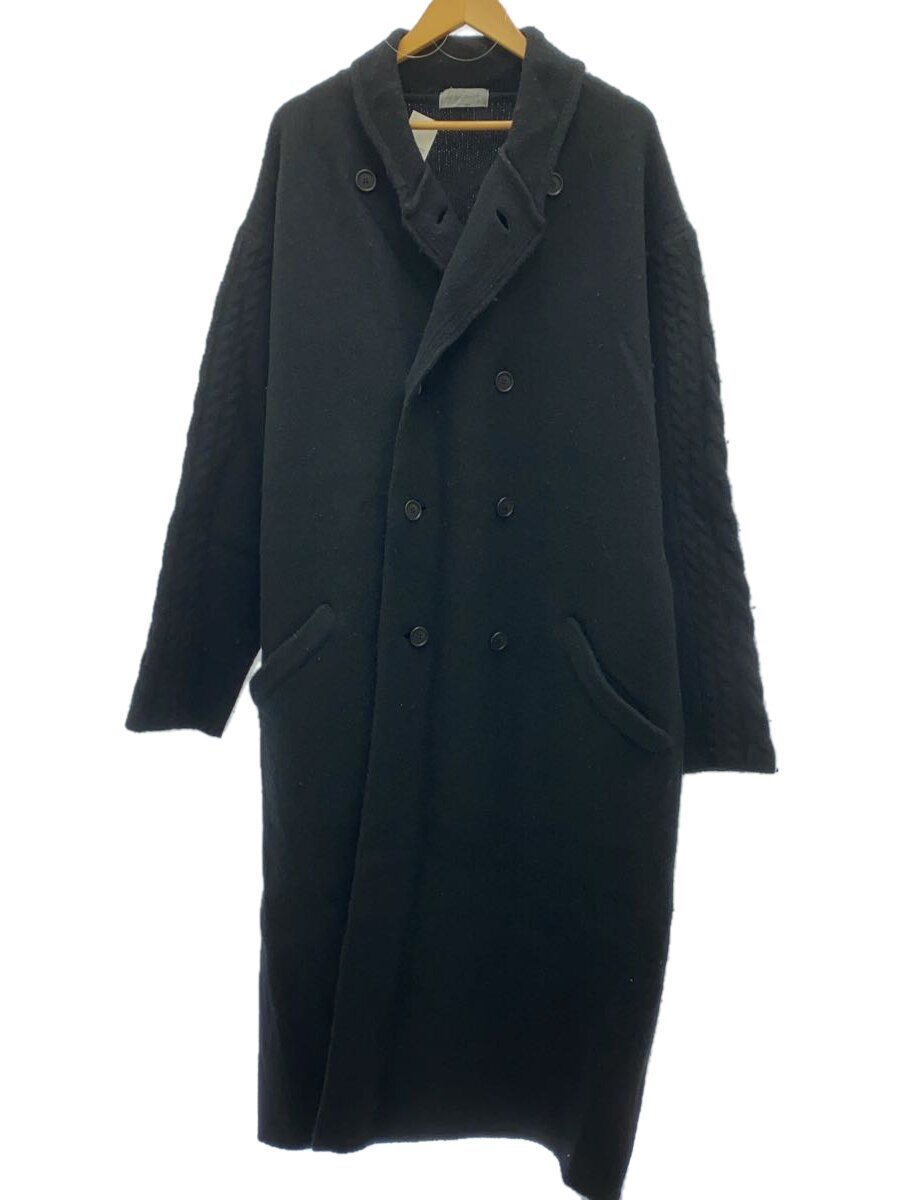 【中古】yohji yamamoto POUR HOMME◆厚地の外套/3/羊毛/BLK/HJ-K71-190/総べて的に毛玉有り【メンズウェア】