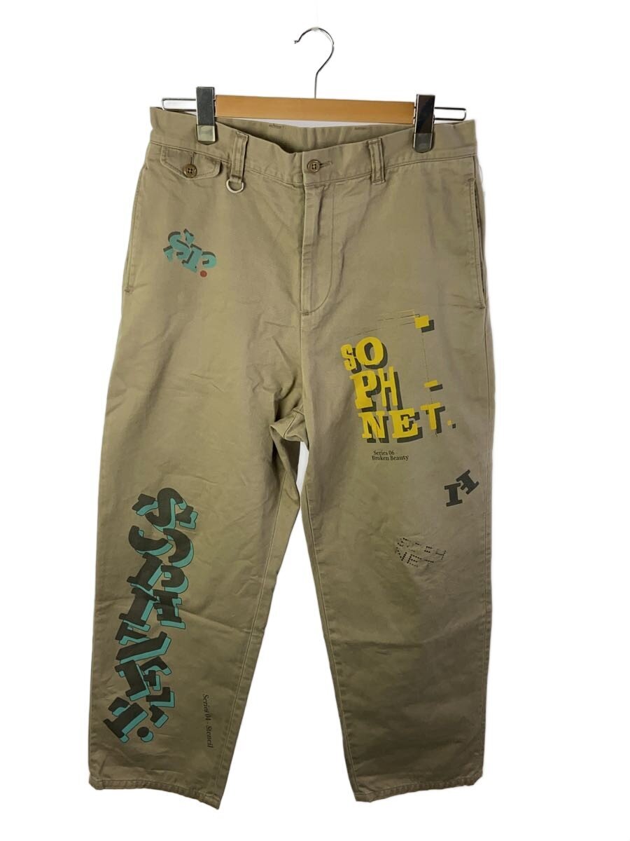 【中古】SOPHNET.◆25SS/SIMON TAYLOR: LOGO CHINO PANTS/M/コットン/KHK/SOPH-250075【メンズウェア】|2nd STREET 店
