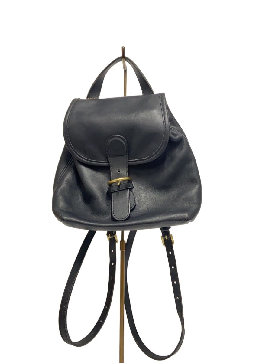 【中古】COACH◆オールドコーチミニリュック/なめし革/BLK/4152/黒いこと【御徒面子】