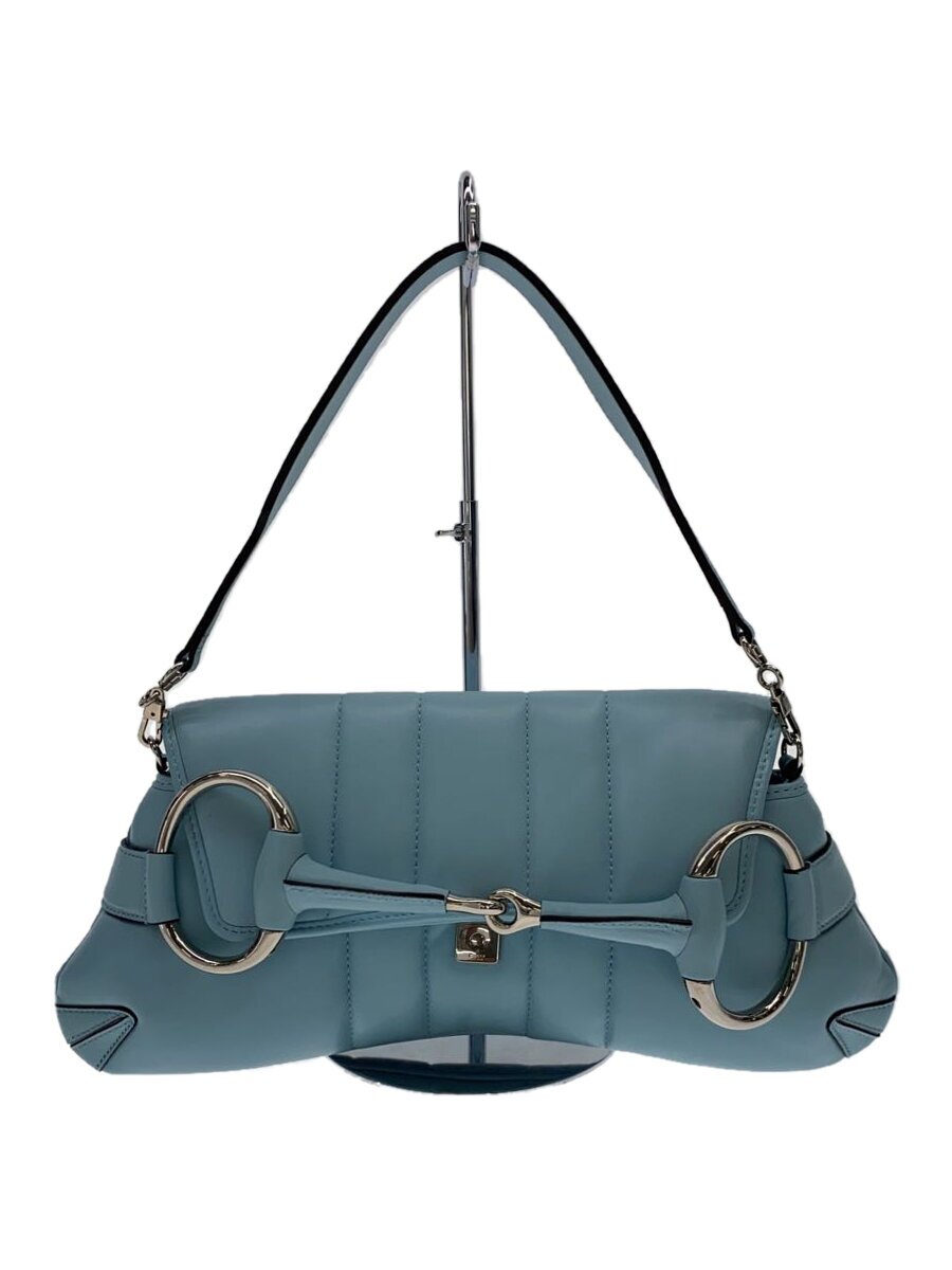 【中古】GUCCI◆ショルダーバッグ/レザー/BLU/無地/764255【バッグ】|2nd STREET 店