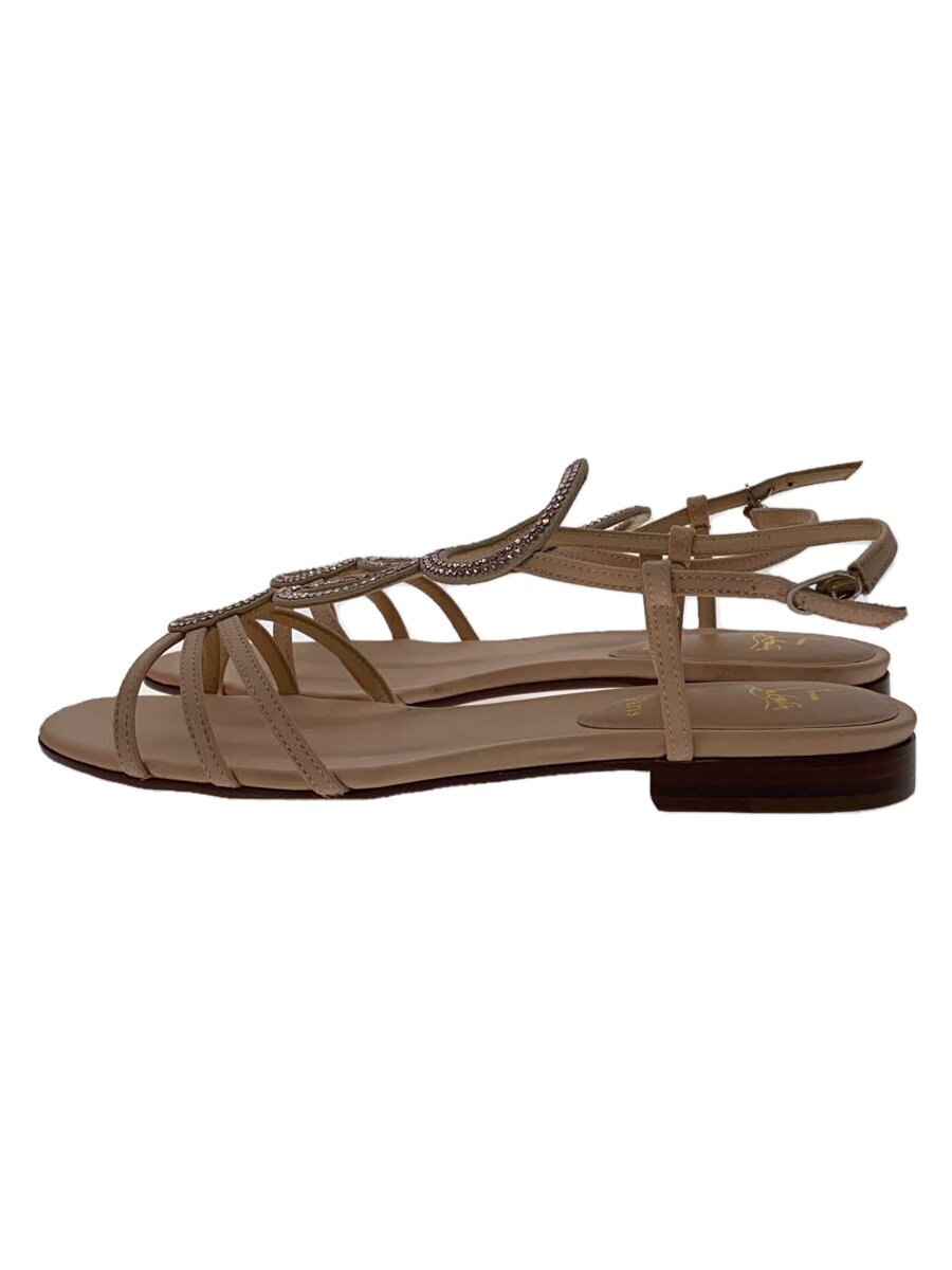 【中古】Christian Louboutin◆サンダル/34.5/BEG【シューズ】