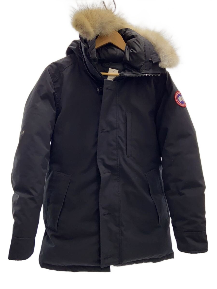 【中古】CANADA GOOSE◆Jasper Parka/ロングダウンジャケット/S/ポリエステル/BLK/3438JM R【レディース御召しもの】
