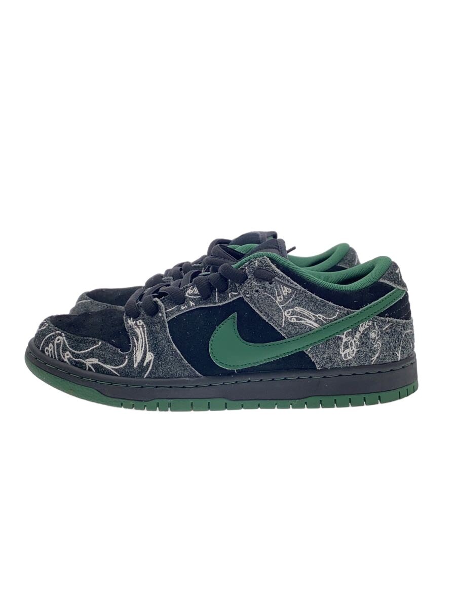 【中古】NIKE◆×THERE SKATEBOARDS/DUNK LOW/HF7743-001/28糎/緑であること【シューズ】