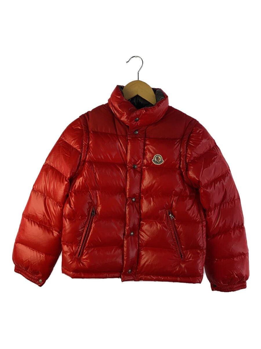 【中古】MONCLER◆上衣/140糎/ポリエステル/RED/ECRINS/ボンネット欠品【キッズ】