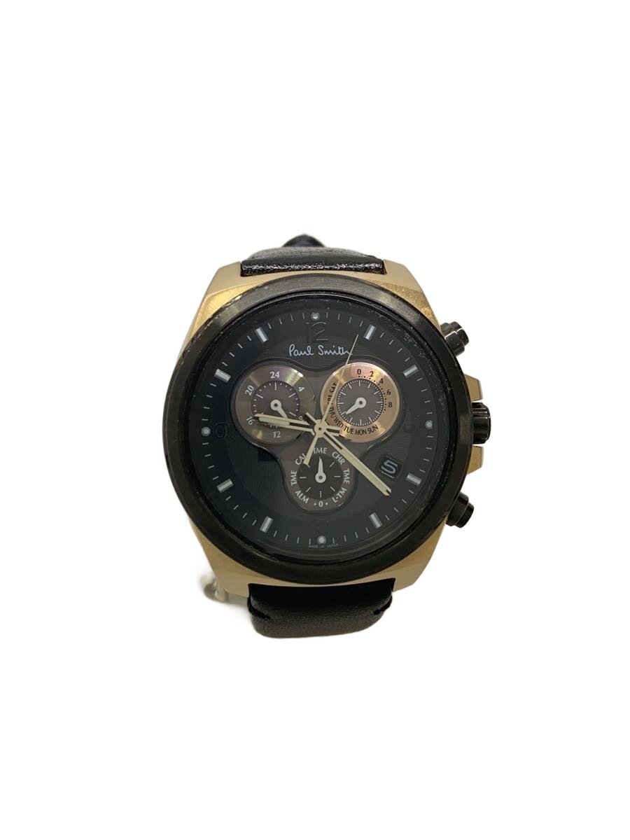 【中古】Paul Smith◆石英ウオッチ/アナログ/BLK/E610-T021824【服飾雑貨他】