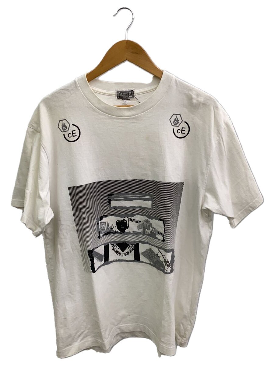 【中古】C.E(CAV EMPT)◆プルオーバー/L/綿織物/WHT【メンズウェア】