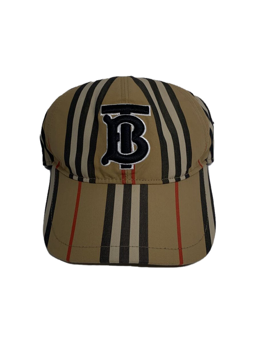 【中古】BURBERRY◆バーバリー/旗がしら/S/綿織物/ベージュ゛/レディース/結核症ロゴタイプ/野球旗がしら【服飾雑貨他】
