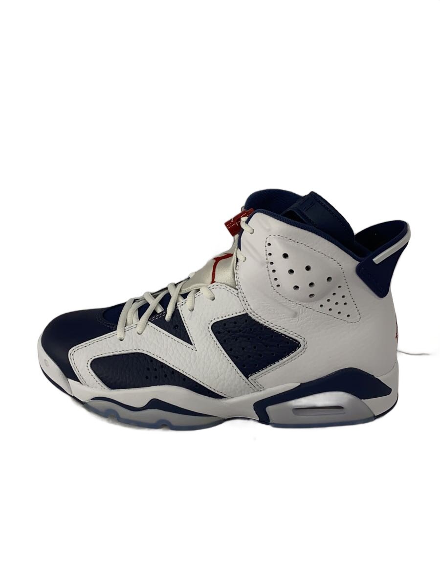 【中古】NIKE◆AIR JORDAN 6 RETRO_エアジョーダン 6 RETRO/27珊/WHT【シューズ】