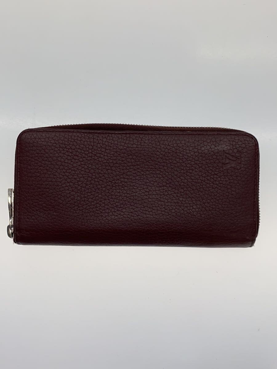 【中古】LOUIS VUITTON◆ジッピー・ウォレット・ヴェルティカル_キュイール・トリヨン_BRD/なめし革/BRD/無地/レディース【服飾雑貨他】