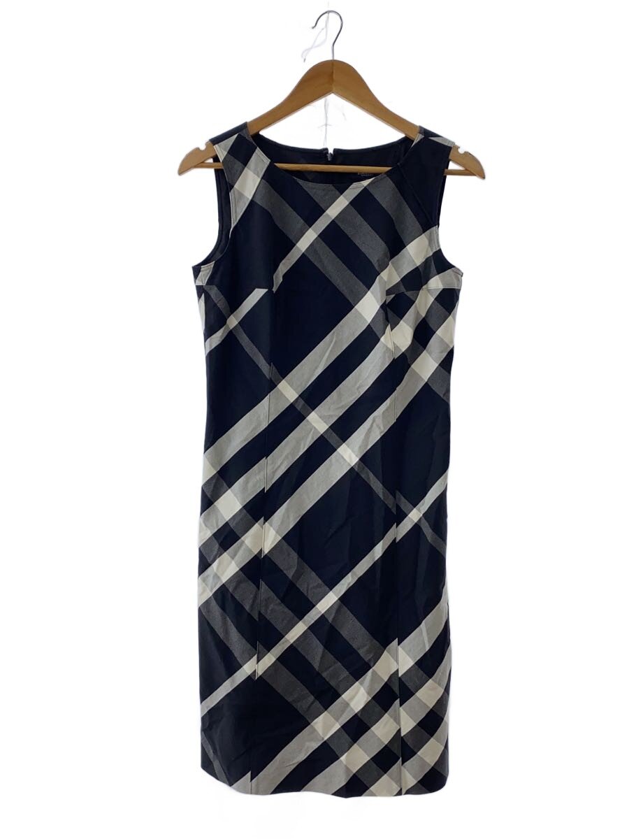 【中古】BURBERRY LONDON◆ノースリーブ衣裳/40/綿織物/BLK/照合のしるし/FMA19-060-09//【レディース御召しもの】