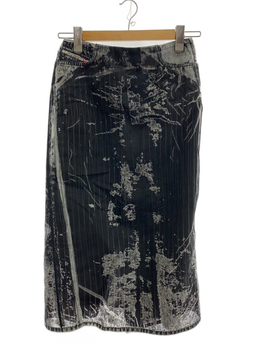 【中古】DIESEL◆ロングスコート/26/綿織物/GRY/A14512【レディース御召しもの】