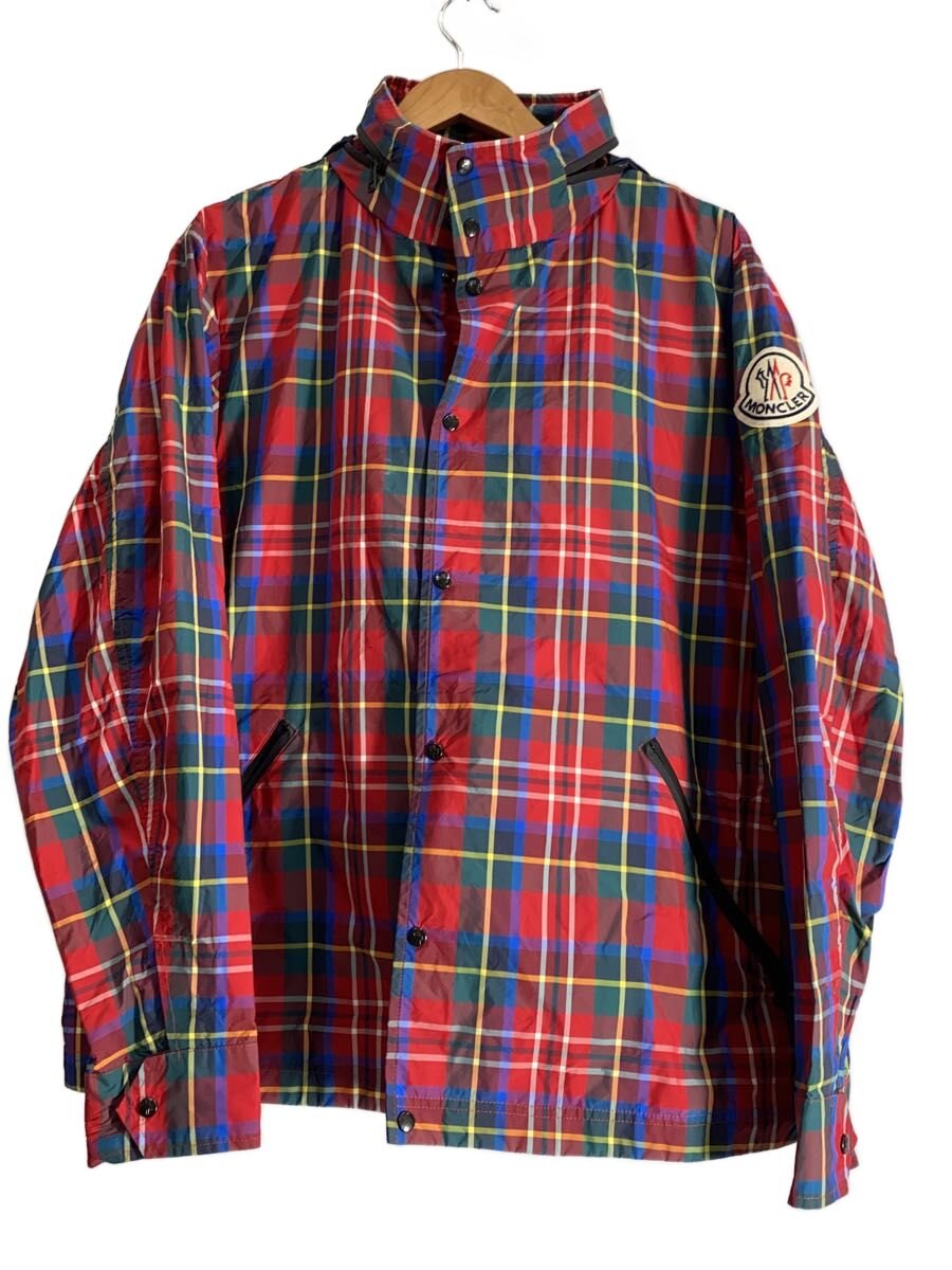 【中古】MONCLER◆上衣/4/ナイロン/RED/読み合わせる/F10911B72110【メンズウェア】