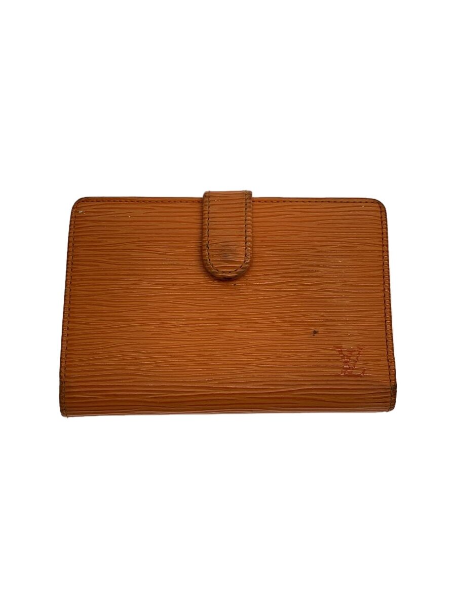 【中古】LOUIS VUITTON◆ポルト・モネ・ビエ・ヴィエノワ_エピ_ORN/レザー/ORN/無地/レディース【服飾雑貨他】