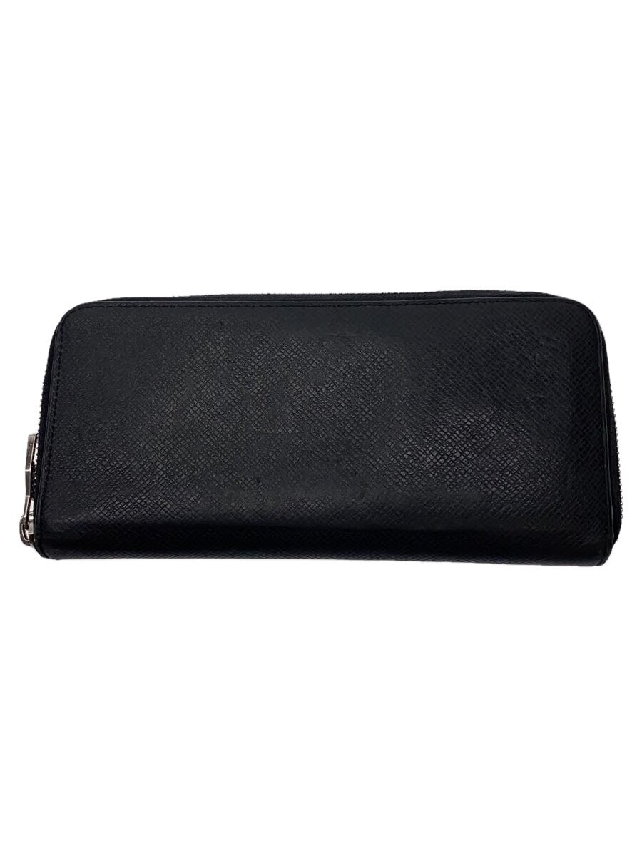【中古】LOUIS VUITTON◆ジッピー・ウォレット・ヴェルティカル_タイガ_BLK/牛革/BLK/メンズ【服飾雑貨他】