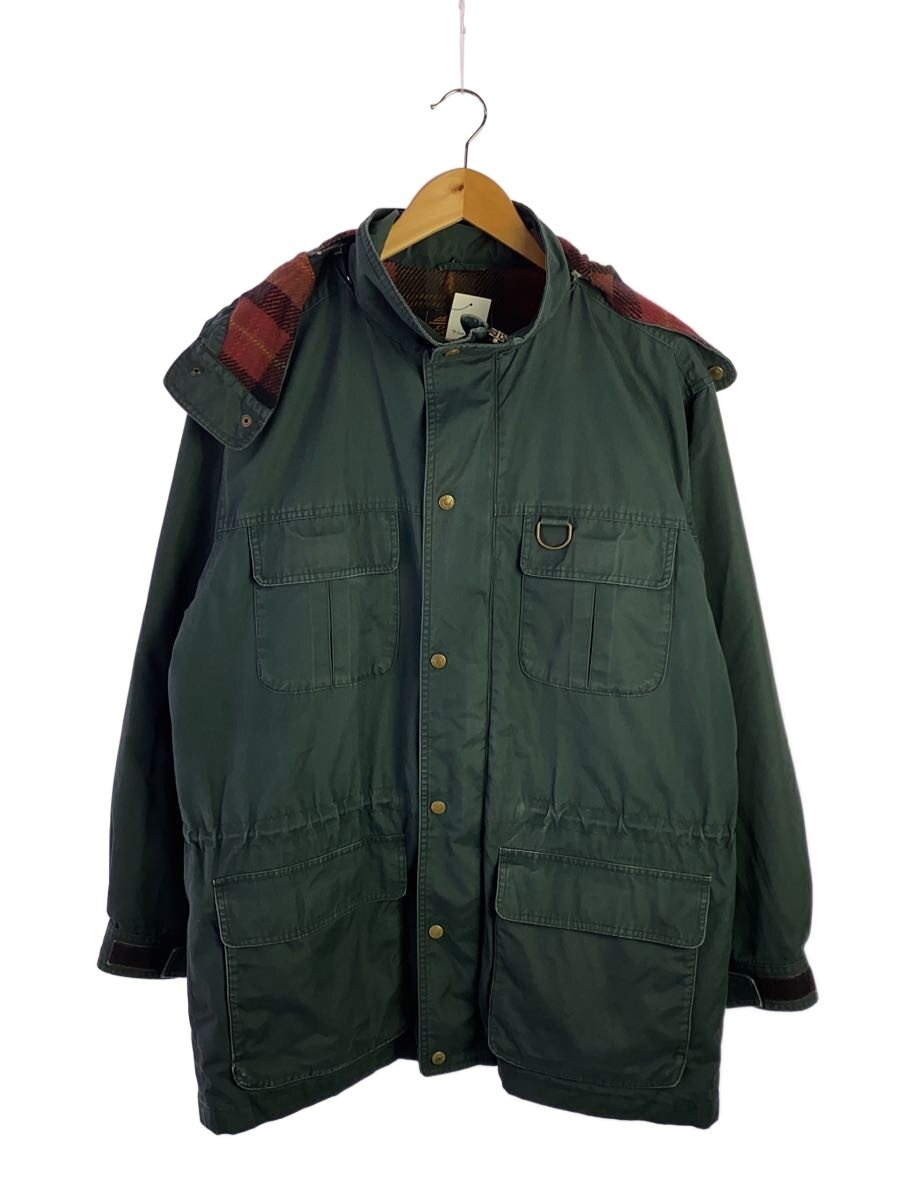 【中古】EDDIE BAUER◆MOUNTAIN PARKA/ダブルジップ/裏地ウール/マウンテンパーカ/M/コットン/GRN【メンズウェア】｜2ｎｄ STREET 店