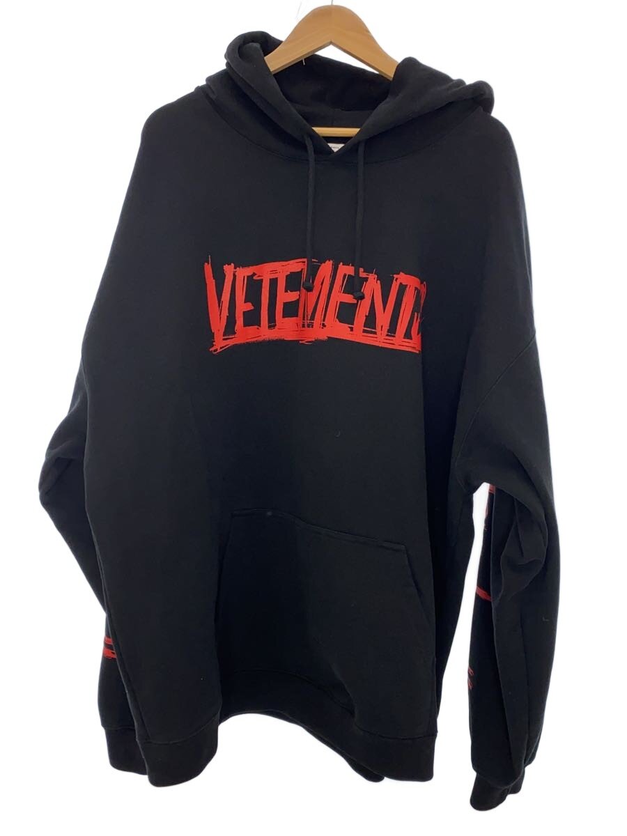【中古】VETEMENTS◆WORLD TOUR HOODIE/UA52TR910R/裏毛/ブラック/XL【メンズウェア】|2nd STREET 店