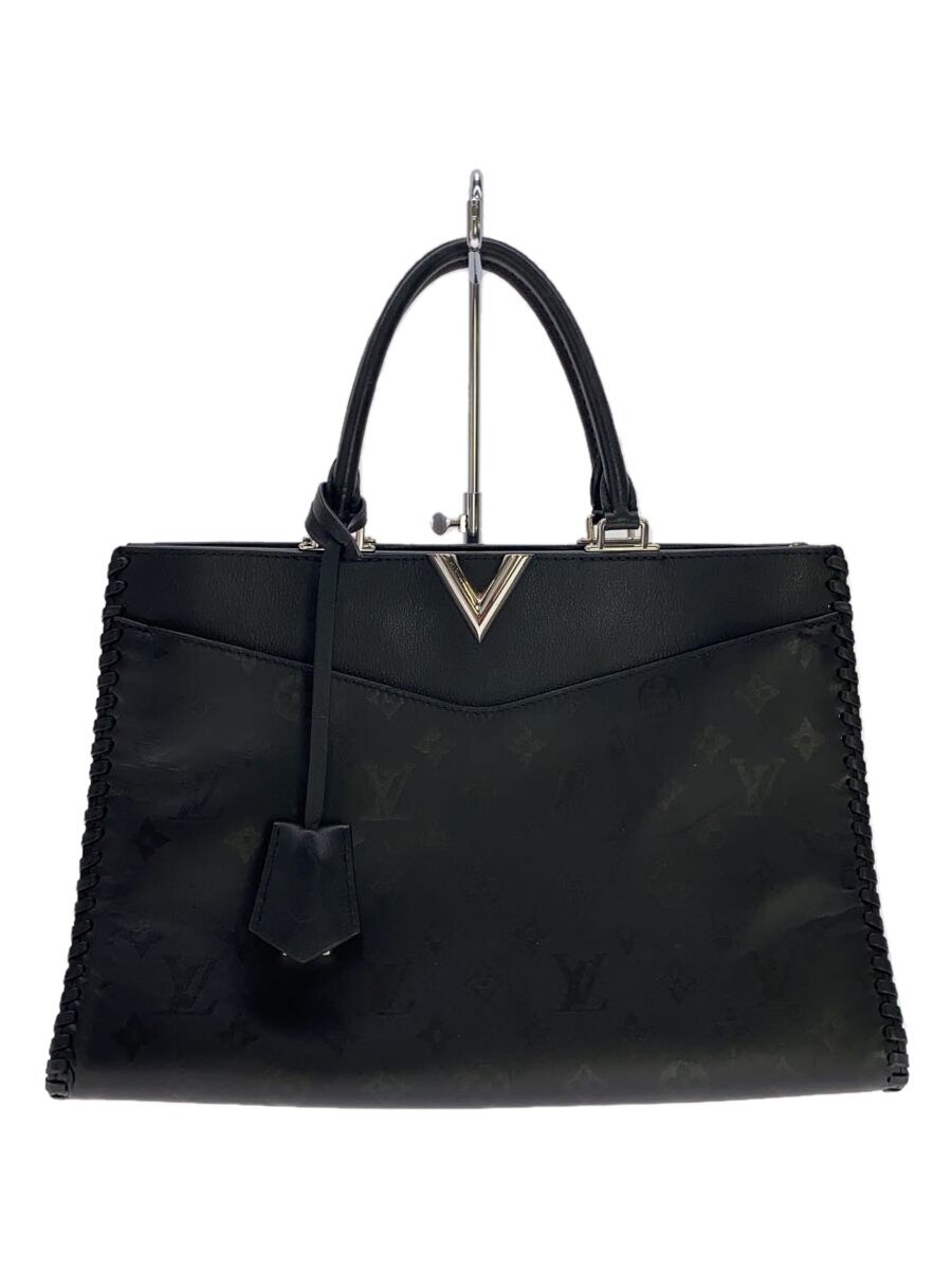 【中古】LOUIS VUITTON◆ヴェリー・ジップトート_モノグラム・なめし革_/御徒面子/BLK/牛皮/BLK/同盟罷工さあ美手抜かり【御徒面子】