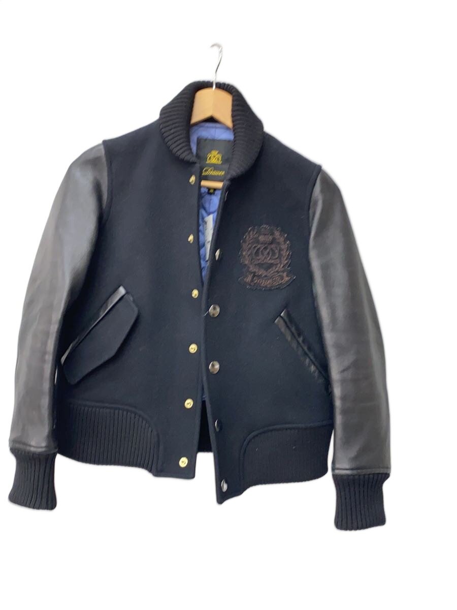 【中古】DRAWER◆スタジャン/36/レザー/BLK/無地//【レディースウェア】|2nd STREET 店