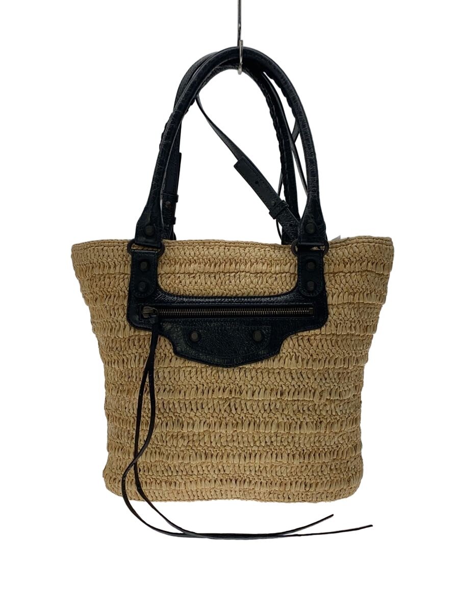 【中古】BALENCIAGA◆ル シティ スモール バスケット/カゴバッグ/BEG/828888//【バッグ】｜2ｎｄ STREET 店