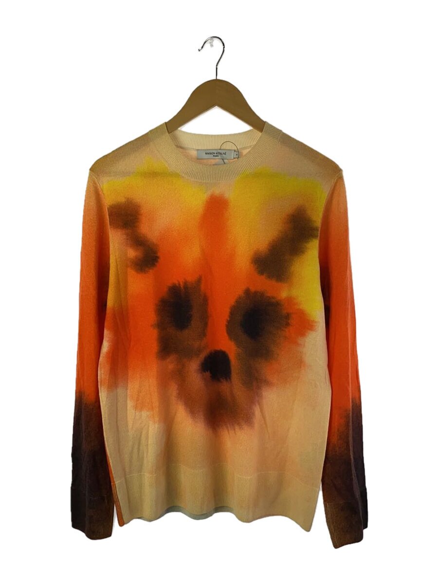 【中古】MAISON KITSUNE◆ニット・セーター(厚手)/S/ウール/オレンジ/KM00511KT1036//【メンズウェア】|2nd STREET 店