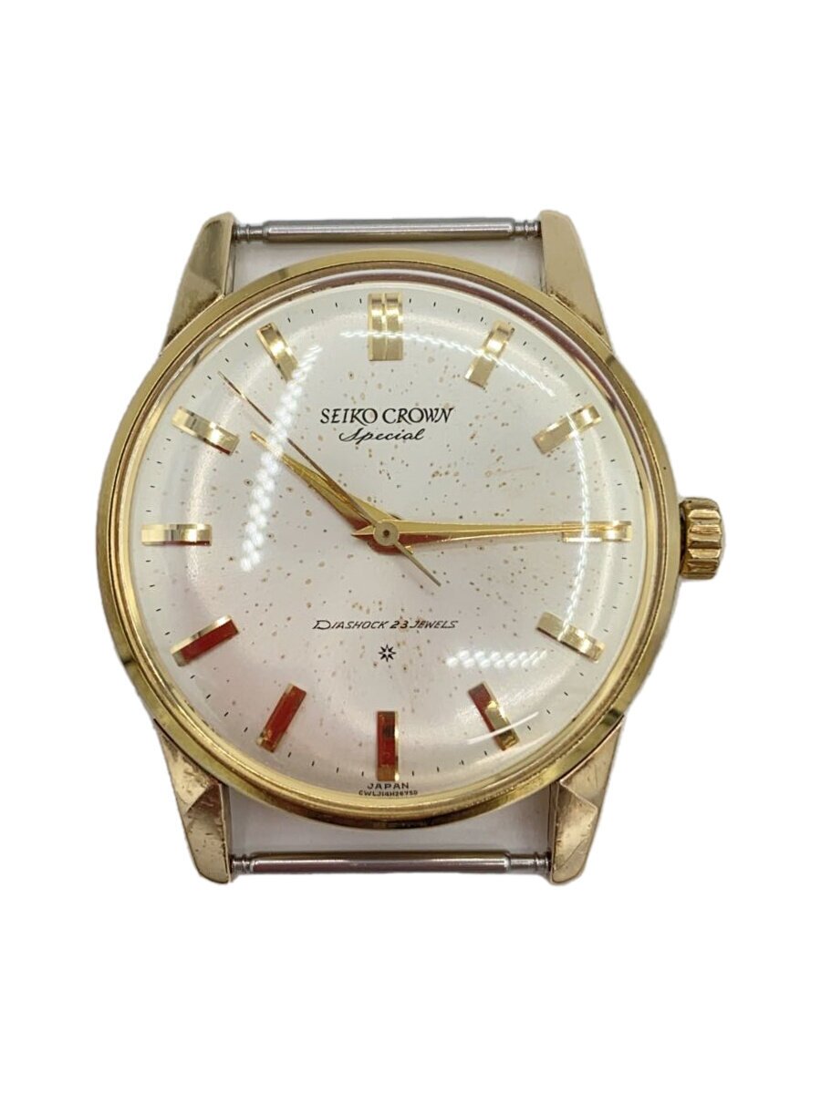 【中古】SEIKO◆CROWN SPECIAL/J14100/ジャケット冠特別/SD文字記号盤/金無垢総目録//1962【服飾雑貨他】