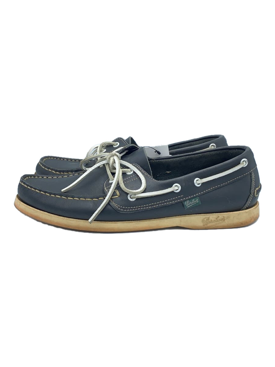 【中古】Paraboot◆甲板シューズ/UK8/BLK/なめし革/0509/BARTH//【シューズ】