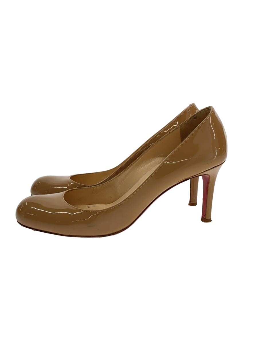 【中古】Christian Louboutin◆パンプス/36/BEG/エナメル【シューズ】
