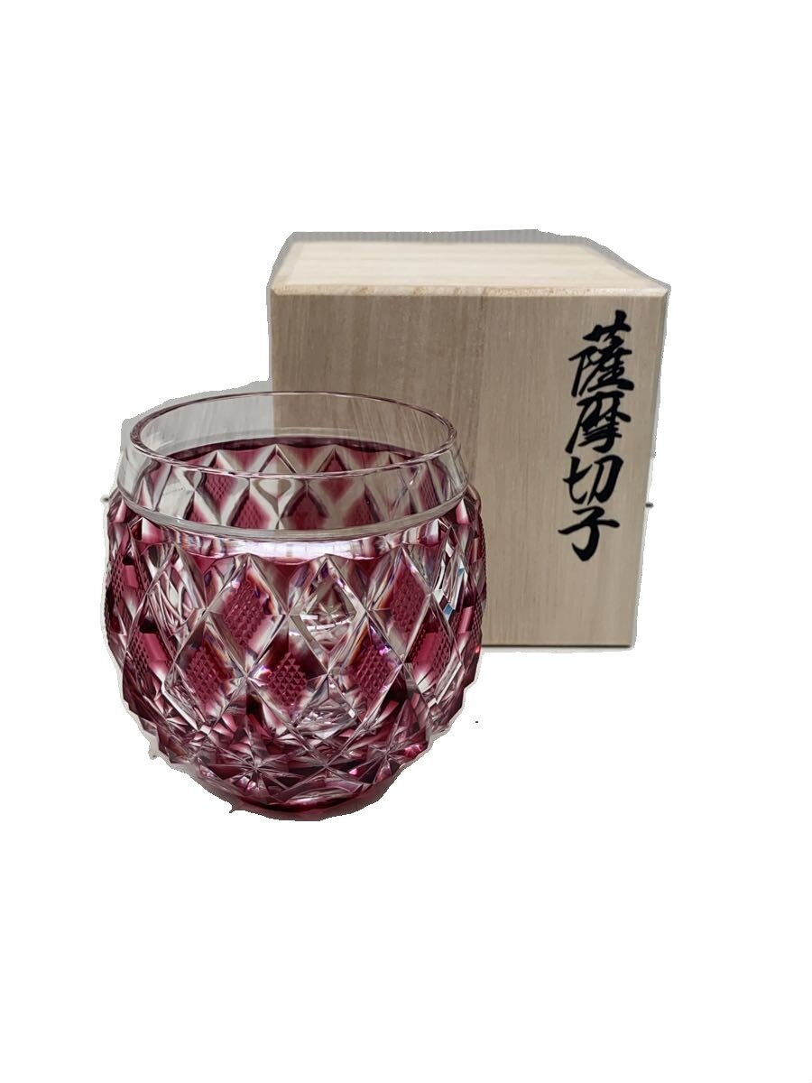 【中古】薩摩びーどろ工芸◆グラス/RED/059341//【キッチン用品】｜2ｎｄ STREET 店